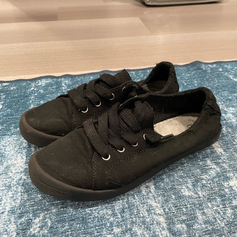 Slip on black shoes